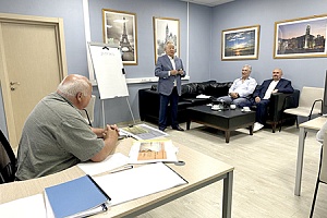 Михаил Посохин проинспектировал работу ЦОК «Центргеопроектстрой»